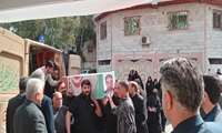 وداع خانواده شهید با جهادگر شهید «علیرضا خسرونژاد» در بابل